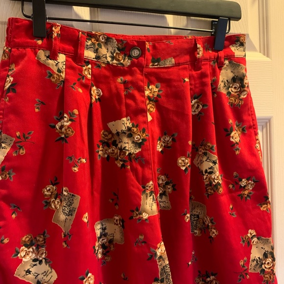 Vintage 90s high waist floral shorts - Picture 2 of 7